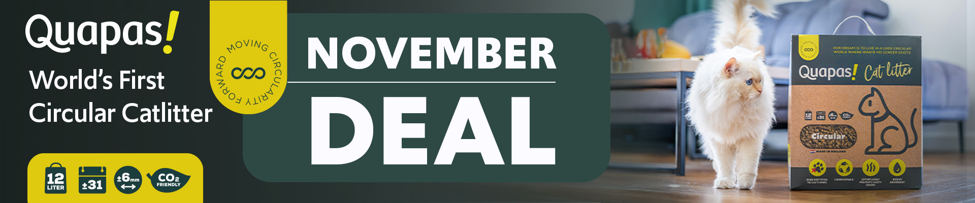 Quapas cat litter